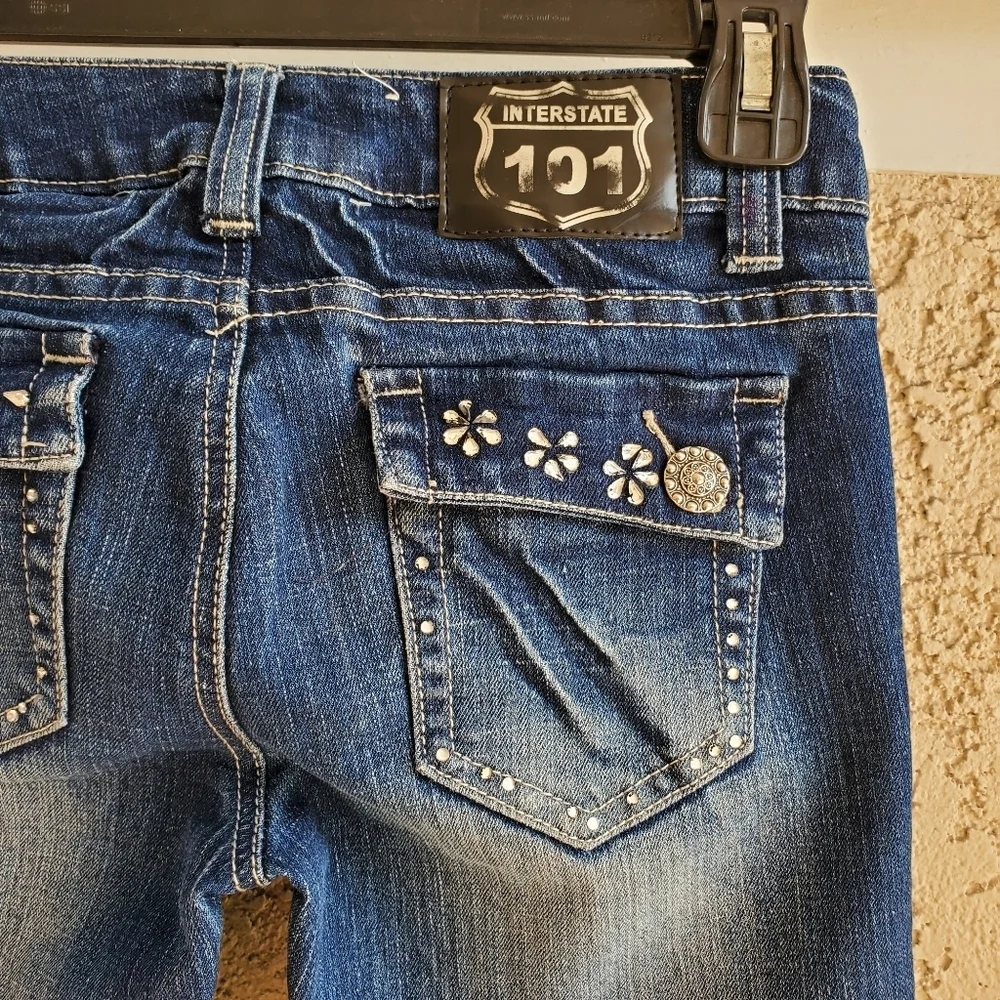 Interstate 101 Low Rise Denim Blue Jean's Sz 1